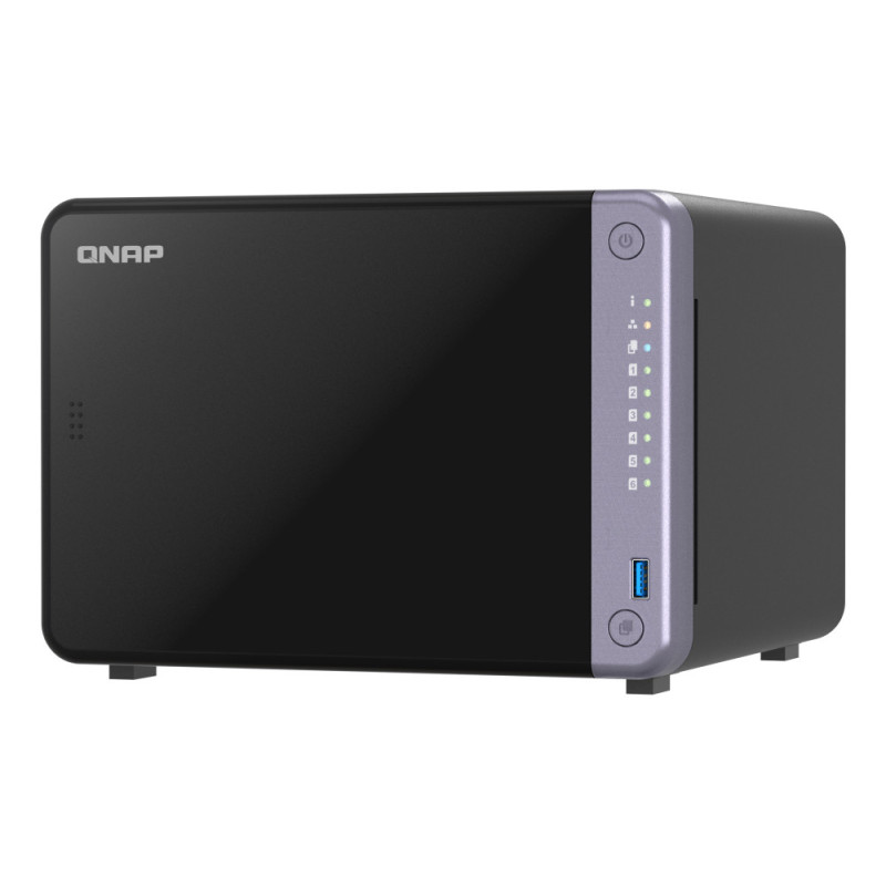 QNAP TS-632X-4G server NAS e di archiviazione Tower Alpine Alpine AL-524 4 GB DDR4 QNAP QTS Nero