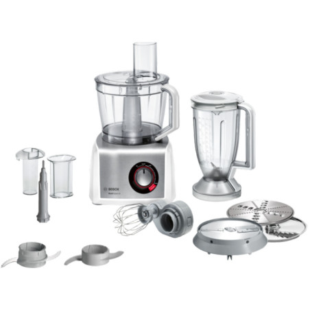 Bosch MC812S814 Food processor MultiTalent 8 1250 W Bianco, Inox spazzolato