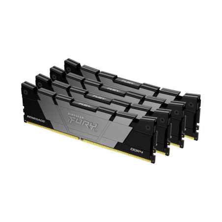 Kingston Technology FURY 128GB 3600MT s DDR4 CL18 DIMM (Kit da 4) Renegade Black