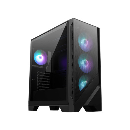 MSI MAG FORGE 321R AIRFLOW computer case Midi Tower Nero, Trasparente