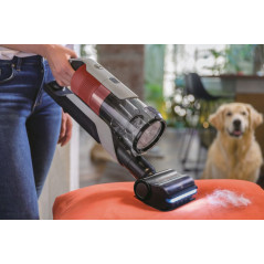 Hoover HF916BF 011 Aspirapolvere a bastone Batteria Secco EPA Senza sacchetto 0,7 L 400 W Nero, Metallico, Rosa