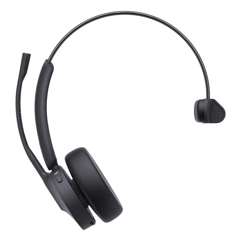 Yealink WH64 Mono Teams Auricolare Wireless A Padiglione Ufficio USB tipo-C Bluetooth Nero