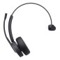 Yealink WH64 Mono Teams Auricolare Wireless A Padiglione Ufficio USB tipo-C Bluetooth Nero