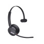 Yealink WH64 Mono Teams Auricolare Wireless A Padiglione Ufficio USB tipo-C Bluetooth Nero