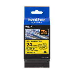 Brother TZE-SL651 nastro per etichettatrice Nero dorato