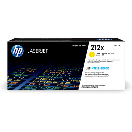 HP Cartuccia toner giallo originale LaserJet 212X ad alta capacità