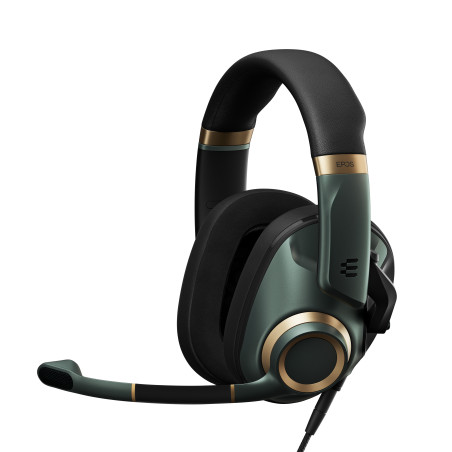 EPOS H6PRO Closed Auricolare Cablato A Padiglione Gaming Nero, Oro, Verde