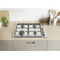 Candy Idea CHW6LX Acciaio inox Da incasso 60 cm Gas 4 Fornello(i)