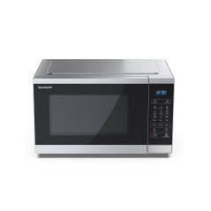 Sharp YC-MG252AE-S forno a microonde Nero, Argento Microonde con grill Superficie piana 25 L 900 W