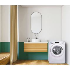 Candy Smart CSWS4852DW3 1-11 lavasciuga Libera installazione Caricamento frontale Bianco E