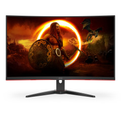 AOC G2 C32G2AE BK LED display 80 cm (31.5") 1920 x 1080 Pixel Full HD Nero, Rosso