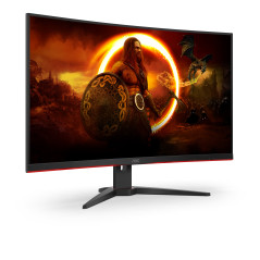 AOC G2 C32G2AE BK LED display 80 cm (31.5") 1920 x 1080 Pixel Full HD Nero, Rosso