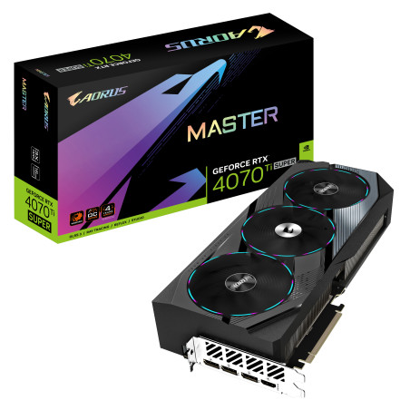 GIGABYTE AORUS GeForce RTX 4070 Ti SUPER MASTER 16G NVIDIA 16 GB GDDR6X