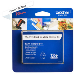 Brother TZE231S nastro per etichettatrice Nero su bianco TZe