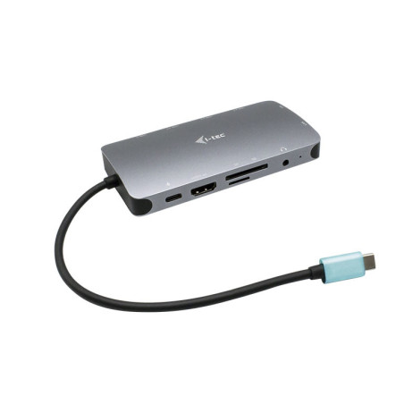 i-tec Metal USB-C Nano Dock HDMI/VGA with LAN + Charger 100W