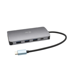 i-tec Metal USB-C Nano Dock HDMI VGA with LAN + Charger 100W