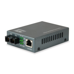 LevelOne FVT-1102 convertitore multimediale di rete 100 Mbit s 1310 nm Modalità singola Nero