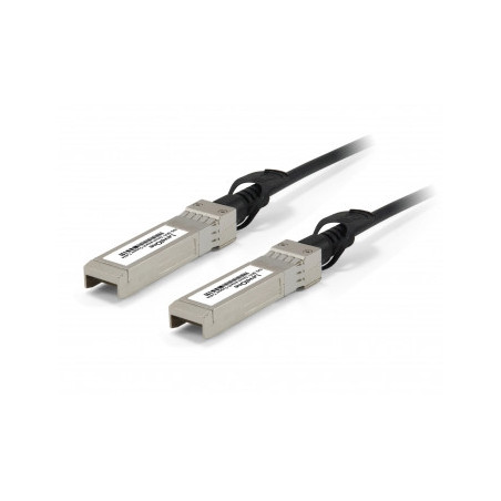 LevelOne DAC-0105 cavo InfiniBand e in fibra ottica 5 m SFP+ Nero, Acciaio inox