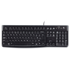 Logitech K120 Corded Keyboard tastiera USB QWERTZ Ceco Nero