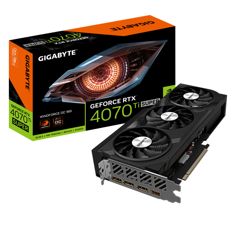 GIGABYTE GeForce RTX 4070 Ti SUPER WINDFORCE OC 16G NVIDIA 16 GB GDDR6X