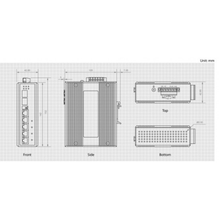 LevelOne IES-0600 switch di rete Gigabit Ethernet (10/100/1000) Nero