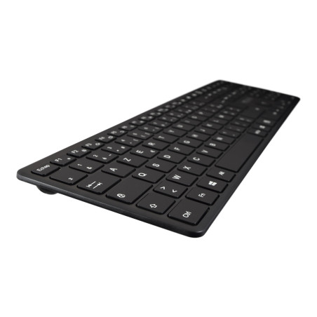 V7 Tastiera Bluetooth KW550FRBT da 2,4 GHZ a due modalità, AZERTY francese - Nero