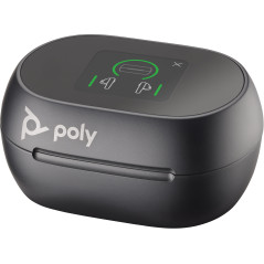 POLY Auricolari nerofumo Voyager Free 60+ UC + Adattatore BT700 USB-A + Custodia di ricarica touchscreen