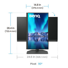 BenQ SW242Q Monitor PC 61,2 cm (24.1") 2560 x 1600 Pixel WQXGA LED Nero