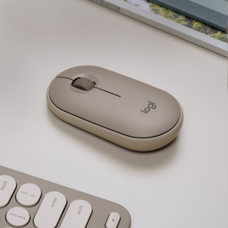 Logitech Pebble M350 mouse Viaggio Ambidestro RF senza fili + Bluetooth Ottico 1000 DPI