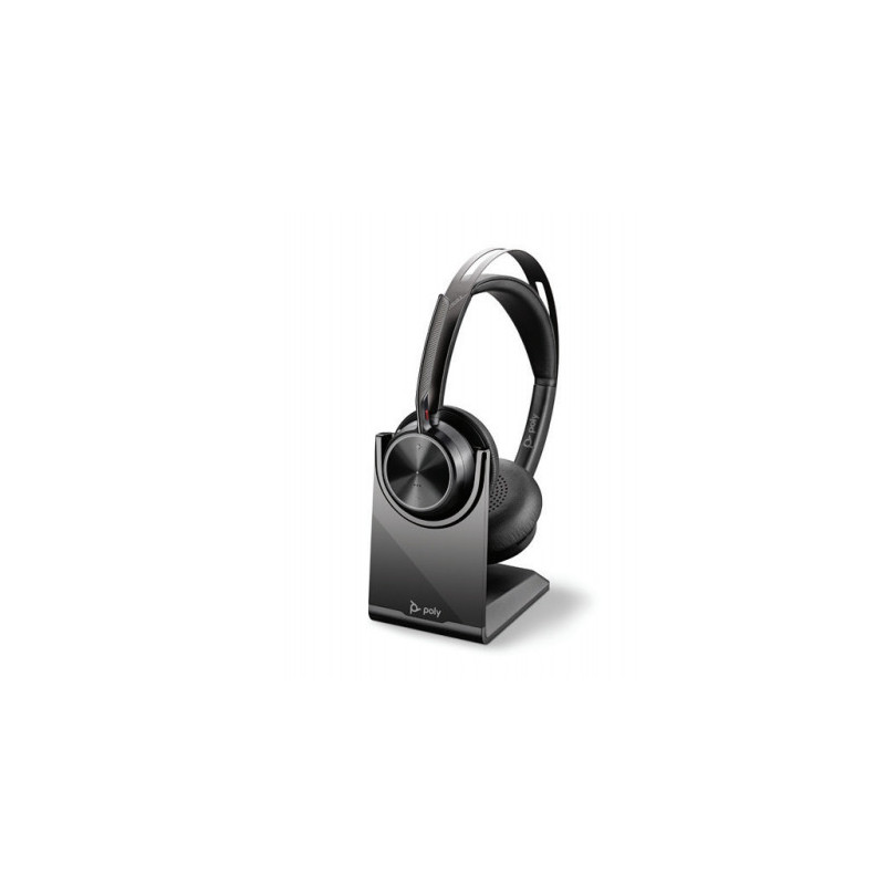 POLY Voyager Focus 2 UC Auricolare Con cavo e senza cavo A Padiglione Ufficio USB tipo A Bluetooth Base di ricarica Nero