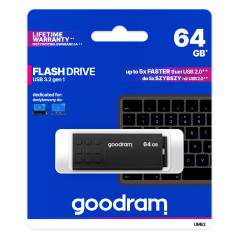 Goodram UME3 unità flash USB 64 GB USB tipo A 3.2 Gen 1 (3.1 Gen 1) Nero