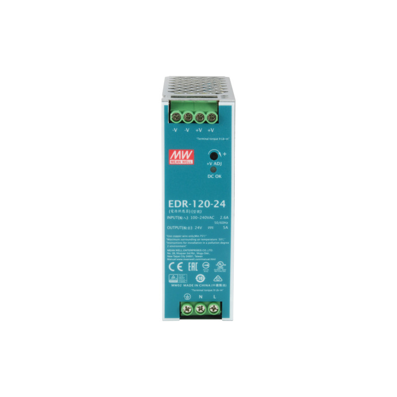 LevelOne POW-2441 alimentatore per computer 120 W Colore menta, Argento