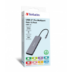 Verbatim CMH-13 USB tipo-C 10000 Mbit s Argento