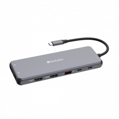 Verbatim CMH-13 USB tipo-C 10000 Mbit s Argento