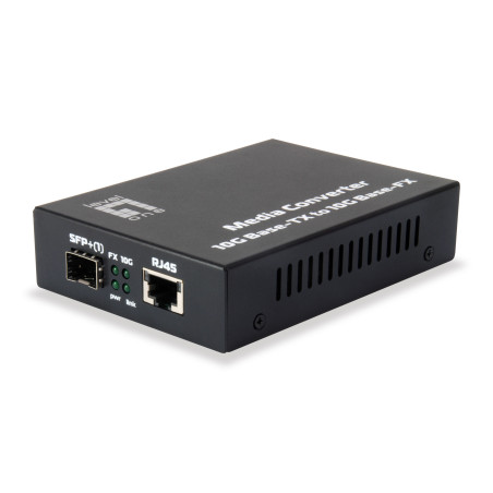 LevelOne GVT-0500 convertitore multimediale di rete 10000 Mbit s Nero