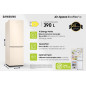 Samsung RB38C603DEL frigorifero Combinato EcoFlex AI Libera installazione con congelatore Wifi 2m 390 L Classe D, Sabbia