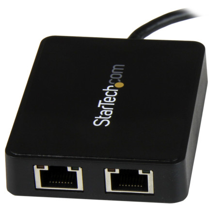 StarTech.com Adattatore di Rete USB-C a doppia uscita Ethernet Gigabit con porta USB tipo-A