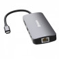 Verbatim CMH-09 USB tipo-C 10000 Mbit/s Argento