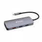 Verbatim CMH-09 USB tipo-C 10000 Mbit/s Argento