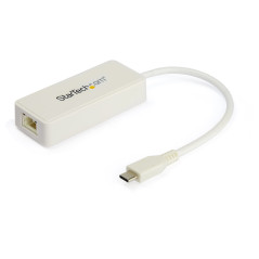 StarTech.com Adattatore Ethernet USB C con porta USB A - Adattatore di rete NIC USB 3.0 USB 3.1 Tipo C a RJ45 - Convertitore