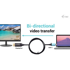 i-tec USB-C DisplayPort Bi-Directional Cable Adapter 8K 30Hz 150cm