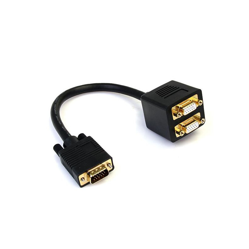 StarTech.com Cavo Sdoppiatore VGA a 2 uscite VGA - Cavo Y splitter VGA a doppia uscita VGA - M/F da 30 cm