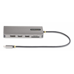 StarTech.com Adattatore multiporta USB-C a tre monitor, HDMI  DisplayPort, hub 4x USB, 100W PD, GbE, lettore di schede