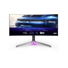 AOC Porsche PD34 Monitor PC 86,4 cm (34") 3440 x 1440 Pixel Wide Quad HD QDOLED Nero