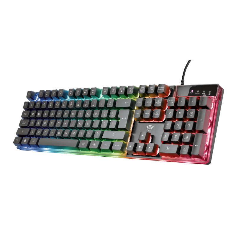 Trust GXT 835 Azor tastiera Gaming USB QWERTY Italiano Nero