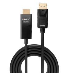 Lindy 40925 cavo e adattatore video 1 m DisplayPort HDMI Nero