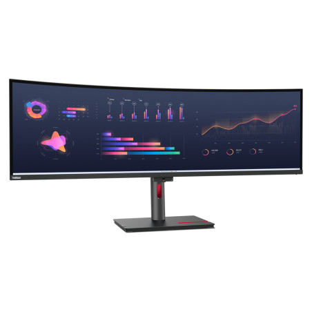 Lenovo ThinkVision P49w-30 LED display 124,5 cm (49") 5120 x 1440 Pixel DQHD Nero