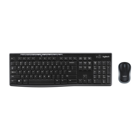 Logitech MK270 tastiera Mouse incluso Ufficio RF Wireless Nordic Nero