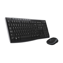 Logitech MK270 tastiera Mouse incluso Ufficio RF Wireless Nordic Nero