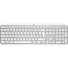 Logitech MX Keys S tastiera Universale RF senza fili + Bluetooth Portoghese Alluminio, Bianco